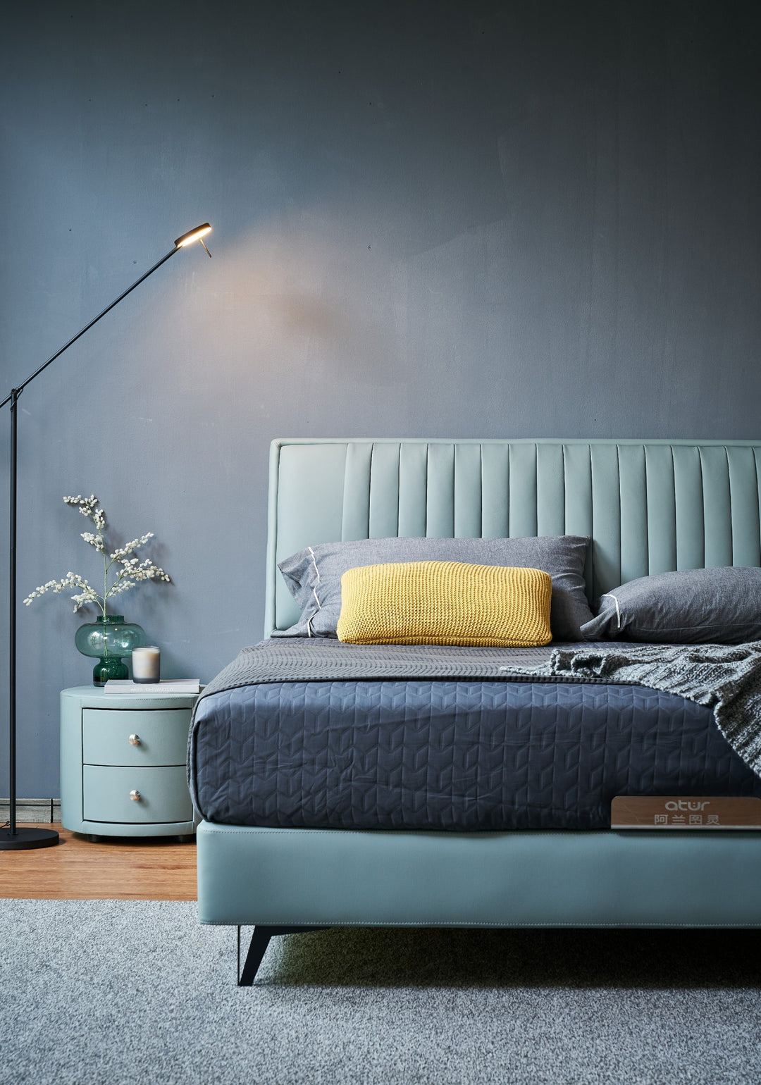 A-WF019 Upholstered Bed