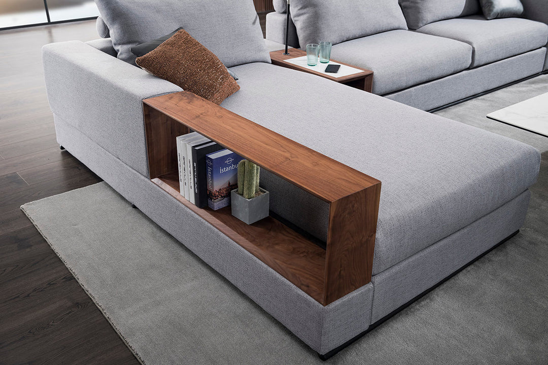 GS9001 Classic Minimalist Sofa With Wood Table