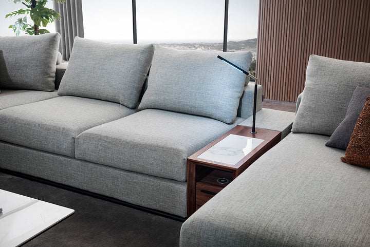GS9001 Classic Minimalist Sofa With Wood Table