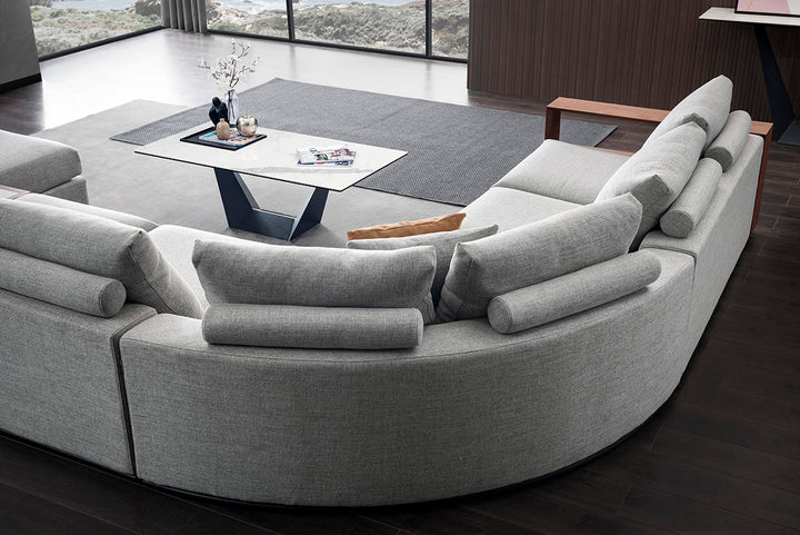 GS9001 Classic Minimalist Sofa With Wood Table