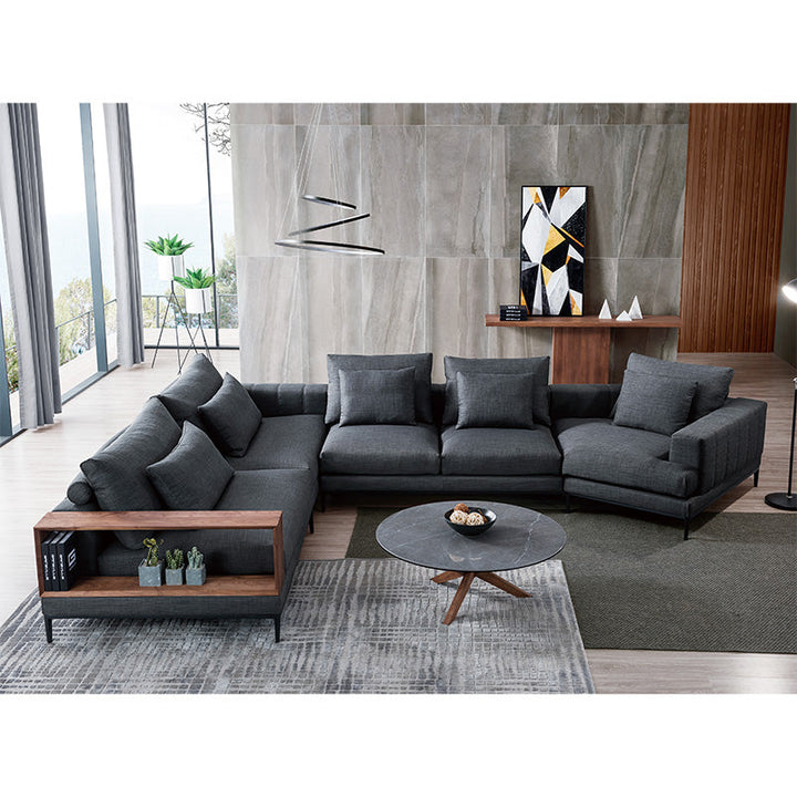 GS9007 Living Room Sofas With Wood Table
