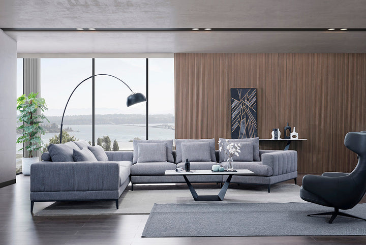 GS9007 Living Room Sofas With Wood Table