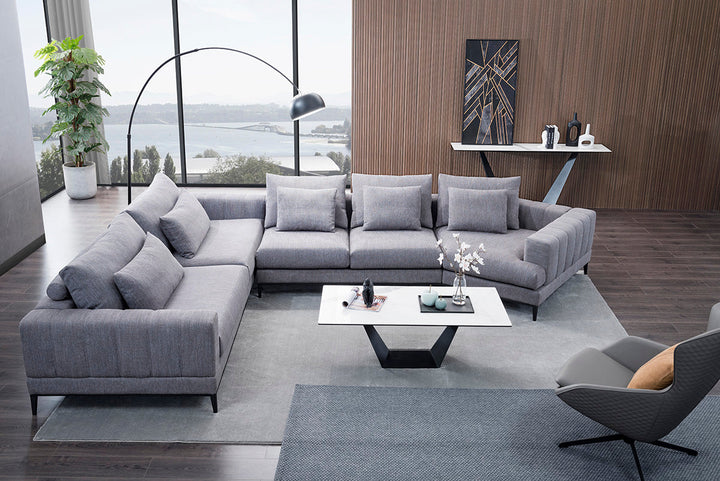 GS9007 Living Room Sofas With Wood Table