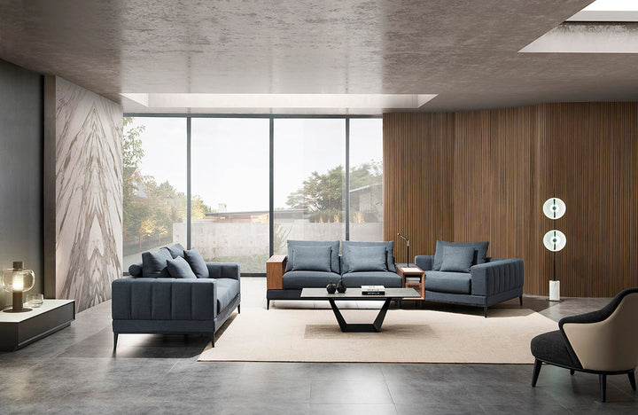 GS9007 Living Room Sofas With Wood Table
