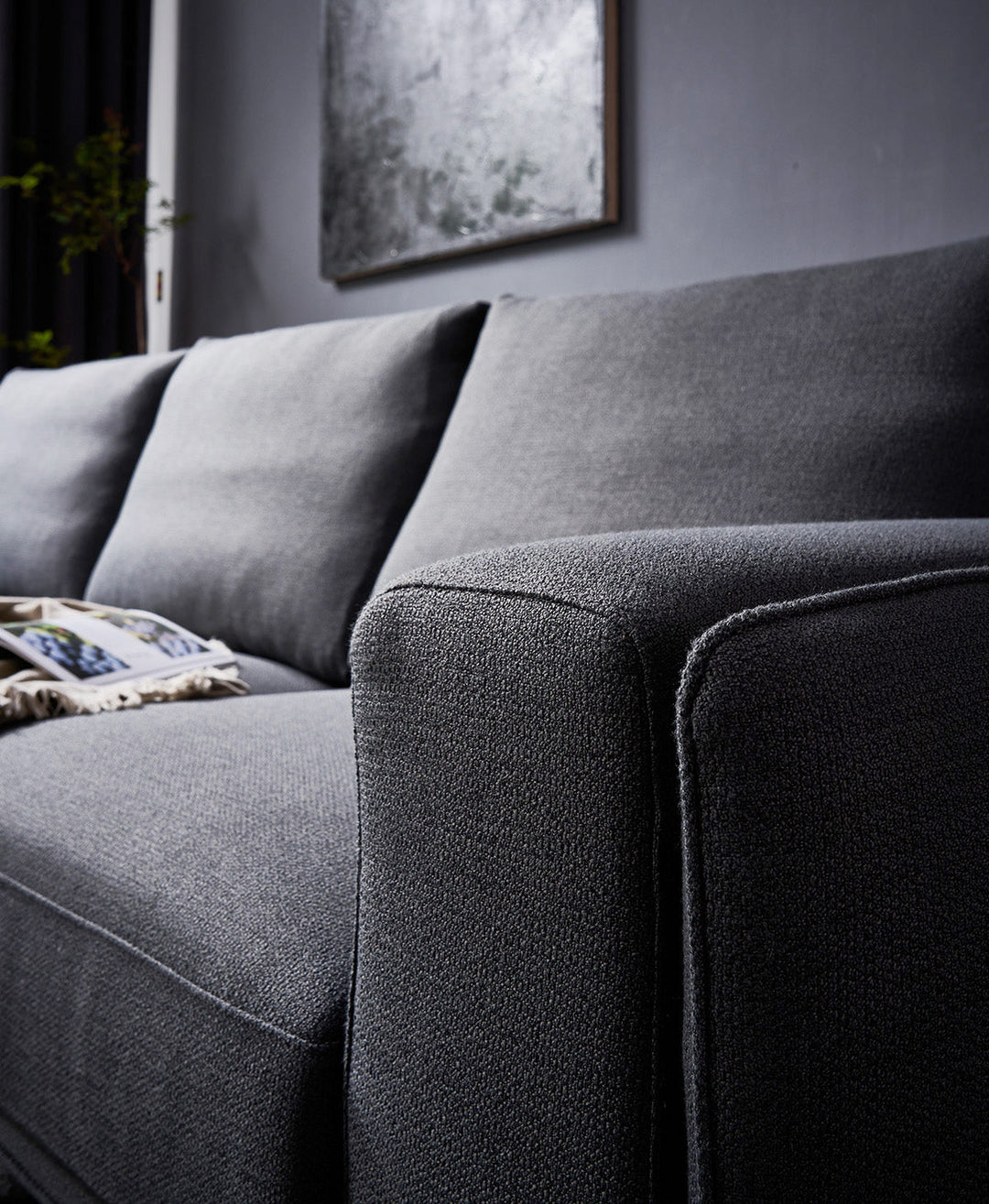 GS9023 Classic Detachable Fabric Sectional Sofa