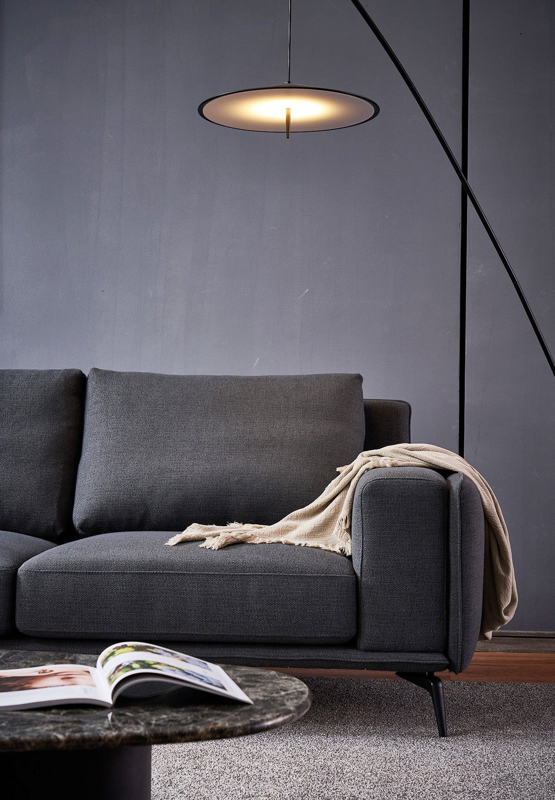 GS9023 Classic Detachable Fabric Sectional Sofa