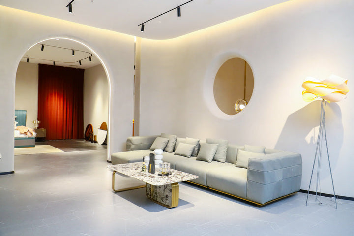 GS9085 Modern Design Sofa With Hardware Legs