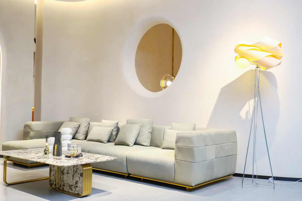 GS9085 Modern Design Sofa With Hardware Legs