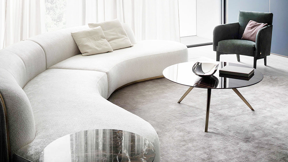 GS9092 Italian Modern Curved Couch