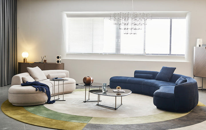 GS9100 Modern Curved Sectional Sofa