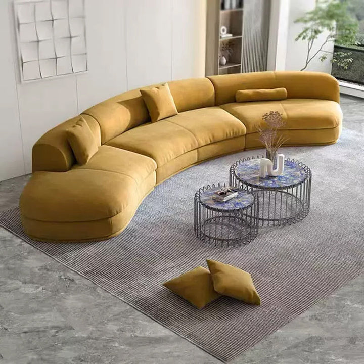 GS9100 Modern Curved Sectional Sofa