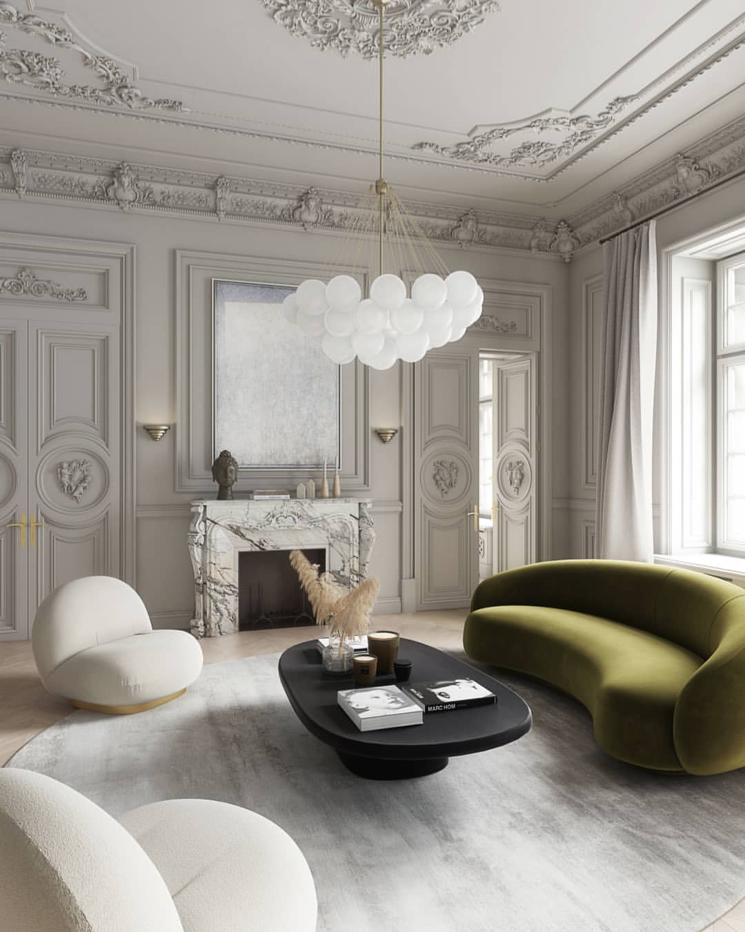 GS9108 Modern Curved Couch