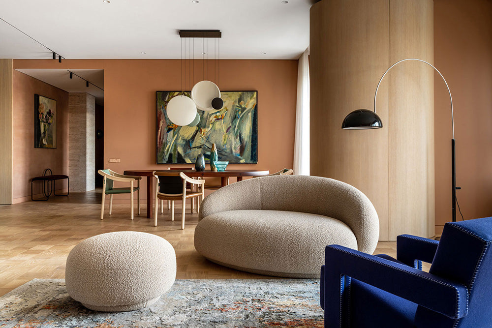 GS9108 Modern Curved Couch
