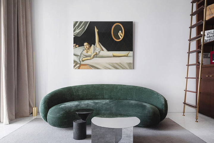 GS9108 Modern Curved Couch