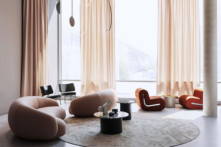GS9108 Modern Curved Couch