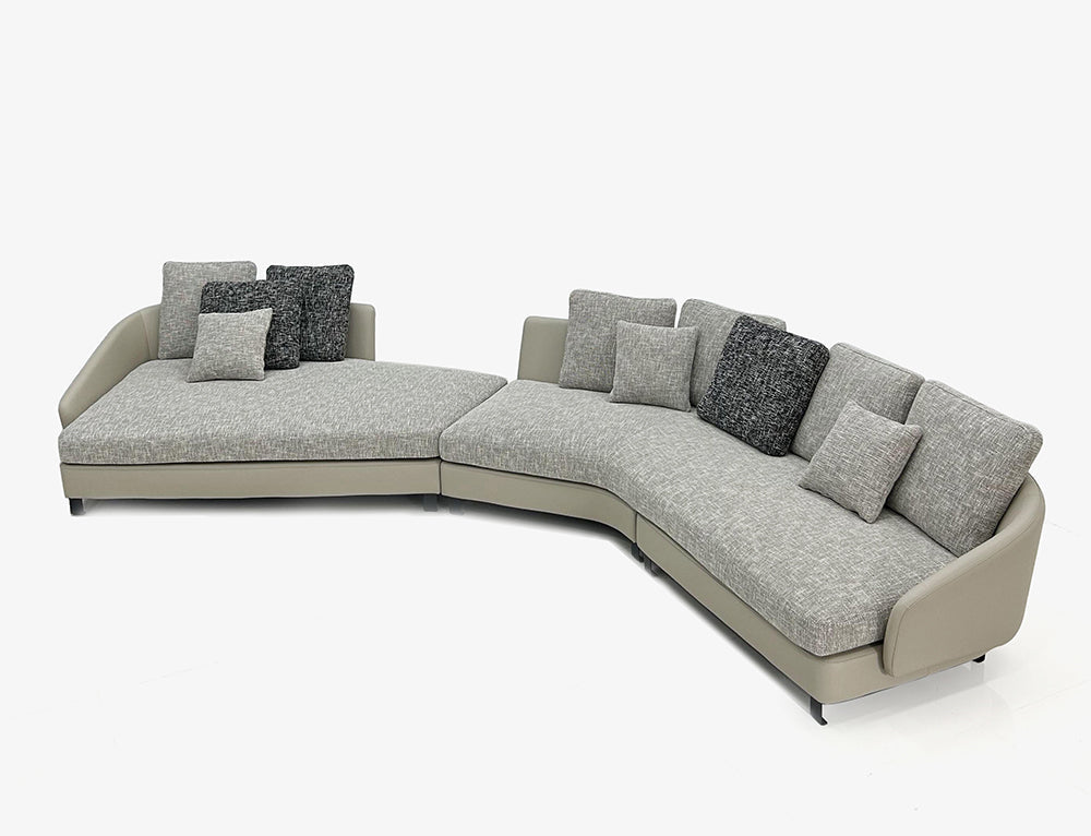 GS9129 Italian Design Curved Sectional Sofa