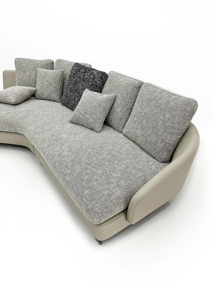 GS9129 Italian Design Curved Sectional Sofa