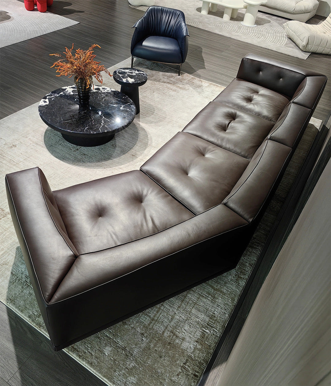 GS9155 Italian Design Corner Sectional Sofa