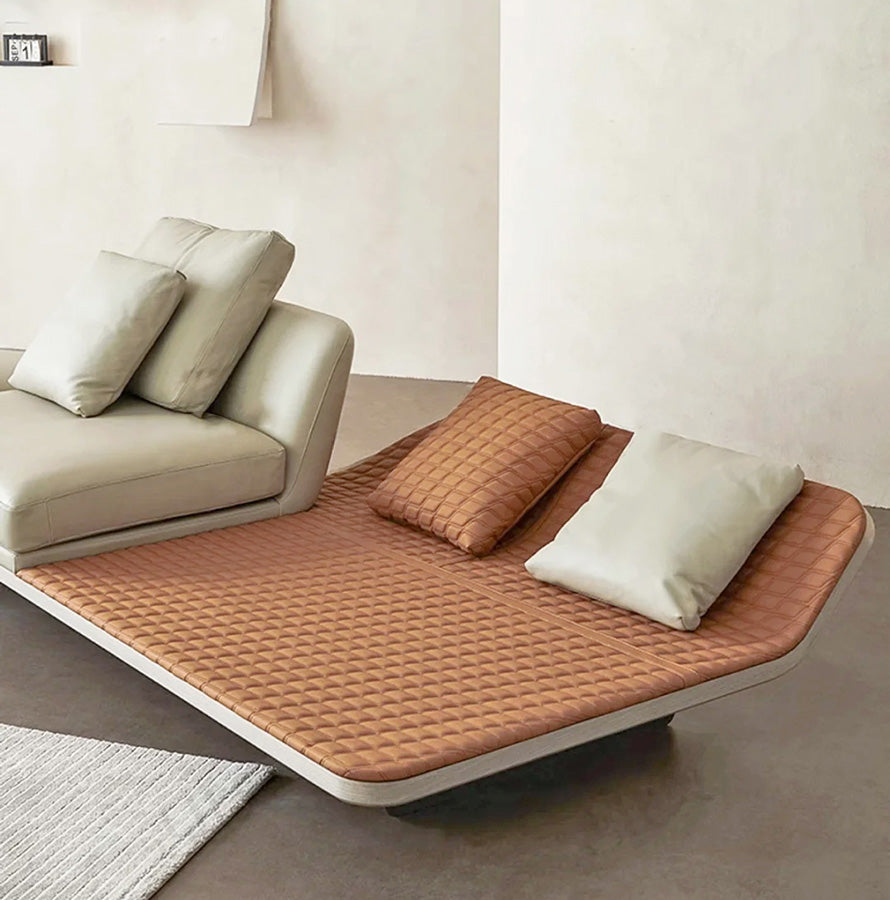 GS9157 Italian Luxury Modern Sofa With Wood Table