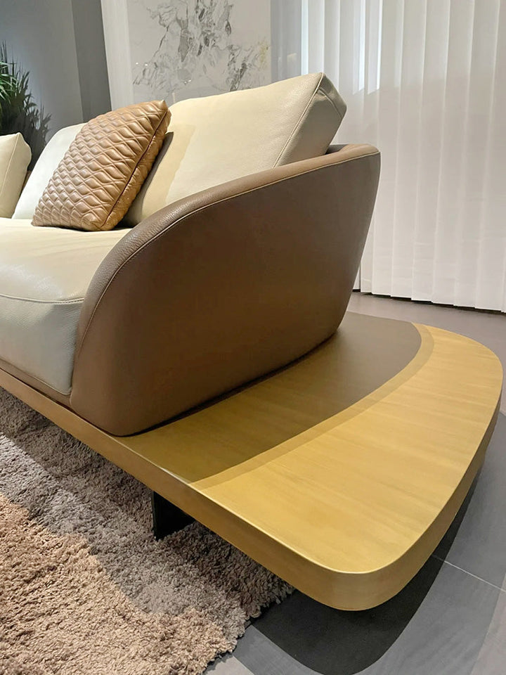 GS9157 Italian Luxury Modern Sofa With Wood Table